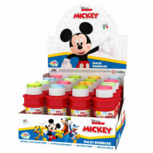 imagen 1 de pompero mickey mouse 175ml tubo pompas disney 16u