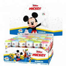 imagen 1 de pompero mickey 60ml 36u tubo pompas disney