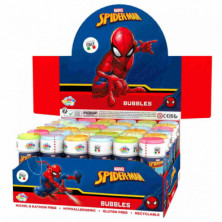 imagen 1 de pompero spiderman 60ml 36u tubo pompas