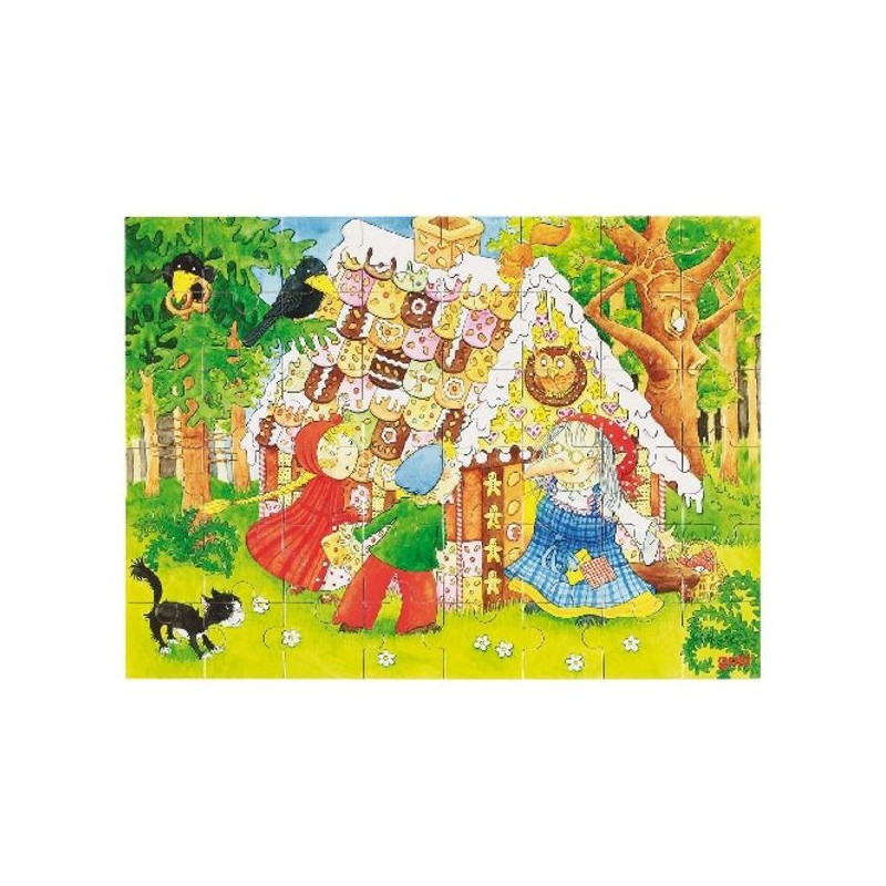 Imagen puzzle madera hansel y gretel 37x27x0