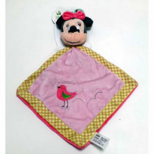 Imagen minnie mantita rosa 20x20cm