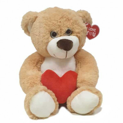 Imagen love you bear 32cm marron claro