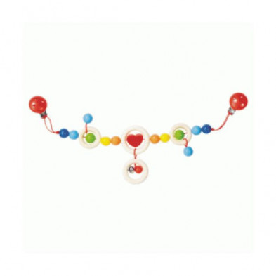 Imagen cadenita corazon con dos anillos 40cm Imagen cadenita corazon con dos anillos 40cm