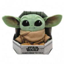 Imagen peluche mandalorian baby yoda 25cm con caja-cuna