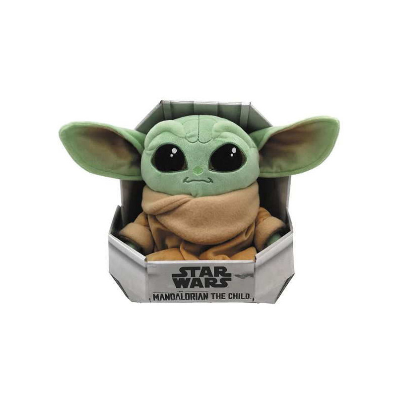 Imagen peluche mandalorian baby yoda 25cm con caja-cuna