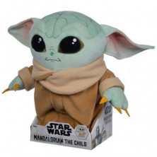 imagen 3 de peluche mandalorian baby yoda articulado 30cm