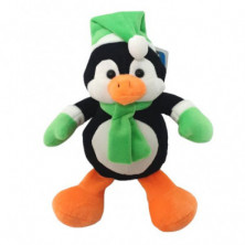 Imagen peluche pinguino 20cm navidad