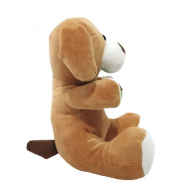 imagen 1 de peluche perro marrón 20cm navidad