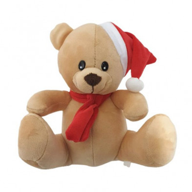 Imagen peluche oso marron 20cm navidad