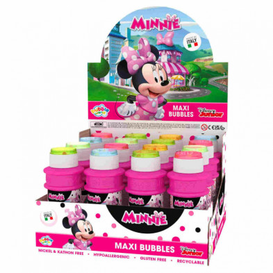 imagen 1 de pompero minnie mouse 175ml tubo pompas disney 16u