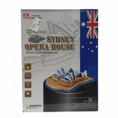 Imagen puzzle 3d sidney opera house