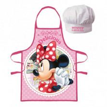 Imagen set delantal y gorro minnie mouse