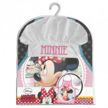 imagen 1 de set delantal y gorro minnie mouse