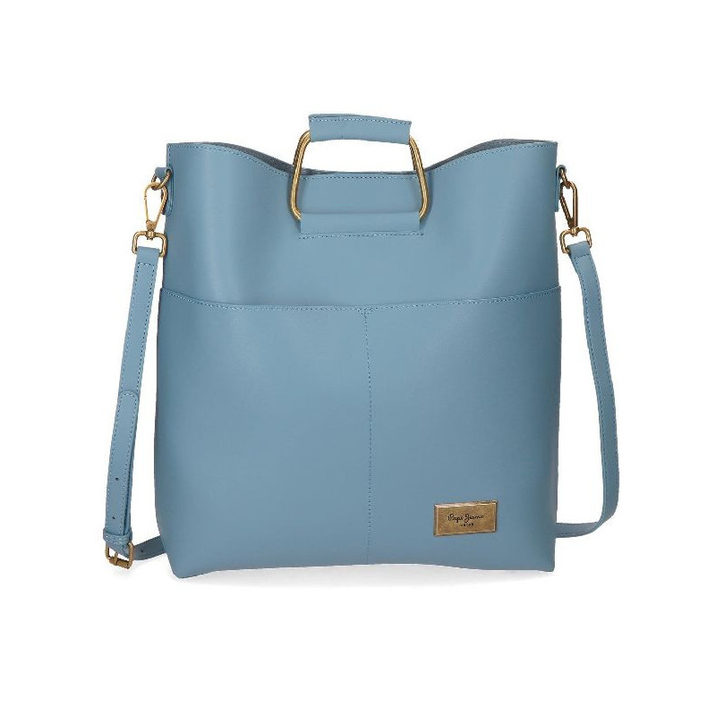 Imagen bolso shopping azul pepe jeans london angelica