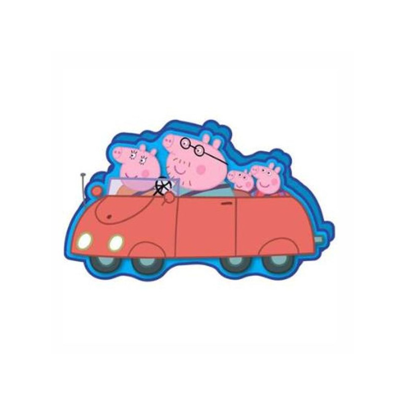 Imagen cojin forma coche peppa pig 40cm