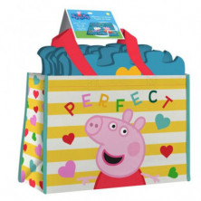 imagen 1 de alfombra puzle eva 9 piezas con bolsa peppa pig