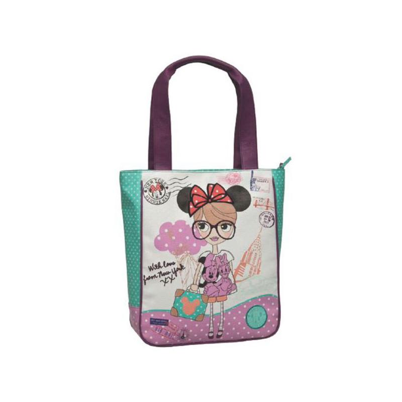 Imagen bolso shopping minnie mouse 30x38x11cm