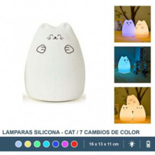 imagen 1 de lampara de silicona cat cambia de color