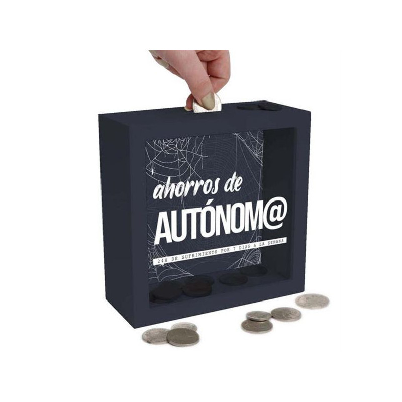 Imagen hucha money bank madera - ahorros de autonom@