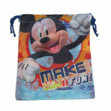 Imagen bolsa merienda mickey 22x26cm