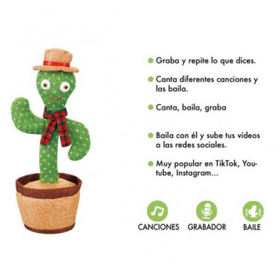 imagen 2 de cactus bailarin con grabador y musica diferente