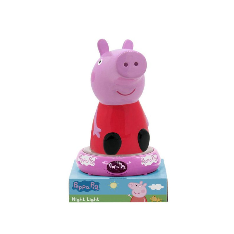 Imagen lampara de noche figura 3d peppa pig