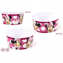 Imagen cuenco plástico 870ml minnie mouse