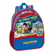 Imagen mochila adap. 33cm  paw patrol paws on deck