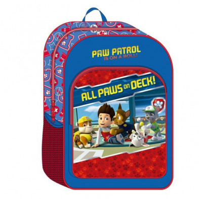 Imagen mochila adap. 38cm paw patrol paws on deck Imagen mochila adap. 38cm paw patrol paws on deck