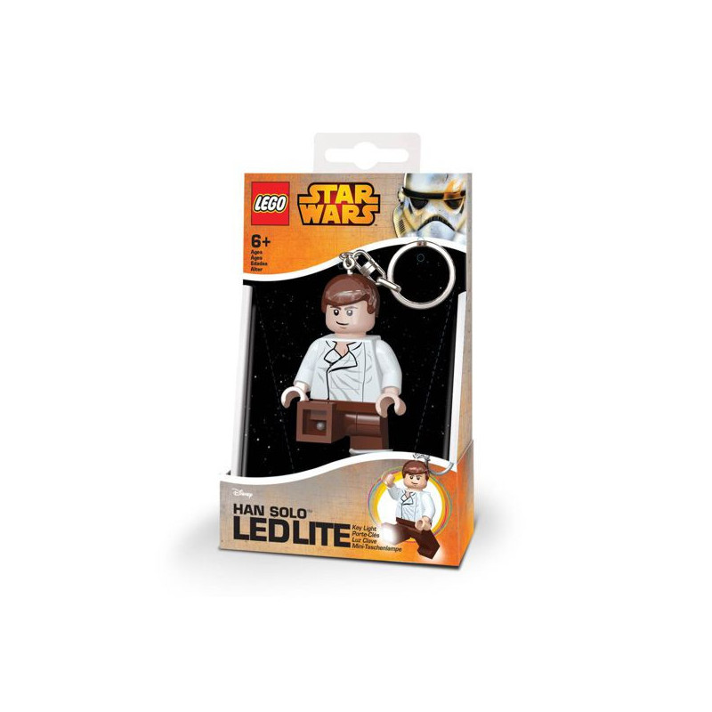 Imagen llavero lego star wars han solo con luz