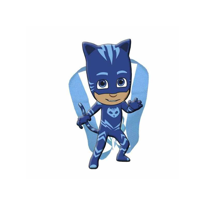 Imagen mochila peluche 3d gatuno pj masks