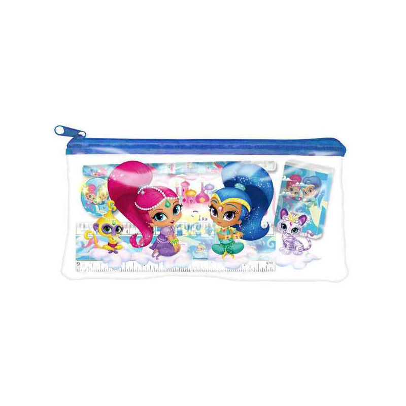 Imagen portatodo c/ material escolar shimmer & shine