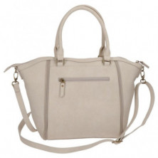 imagen 2 de bolso pjl olivia beige claro