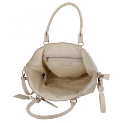 imagen 3 de bolso pjl olivia beige claro