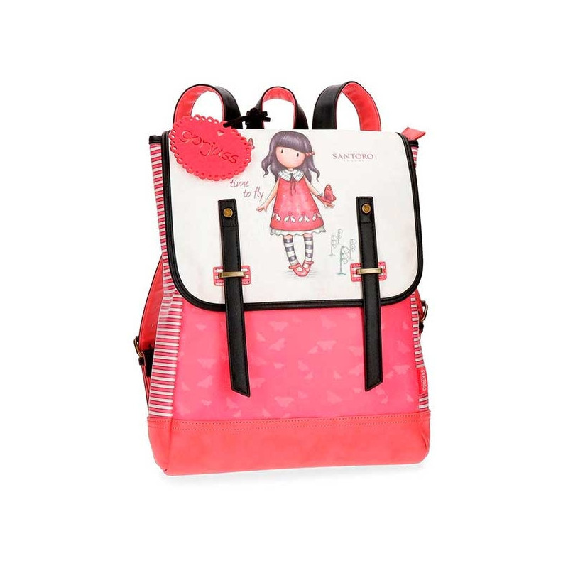 Imagen mochila portaordenador gorjuss 38cm. time to fly