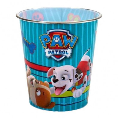 Imagen papelera paw patrol azul 19