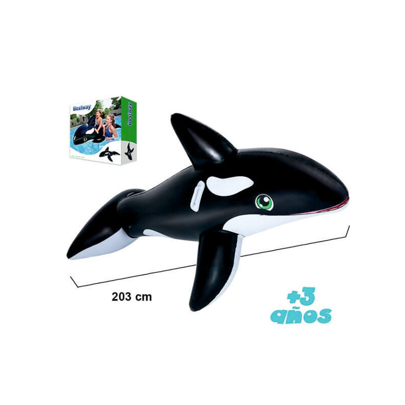 Imagen ballena con asas 203x102cm