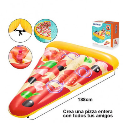Imagen colchoneta forma de pizza 188x130cm Imagen colchoneta forma de pizza 188x130cm