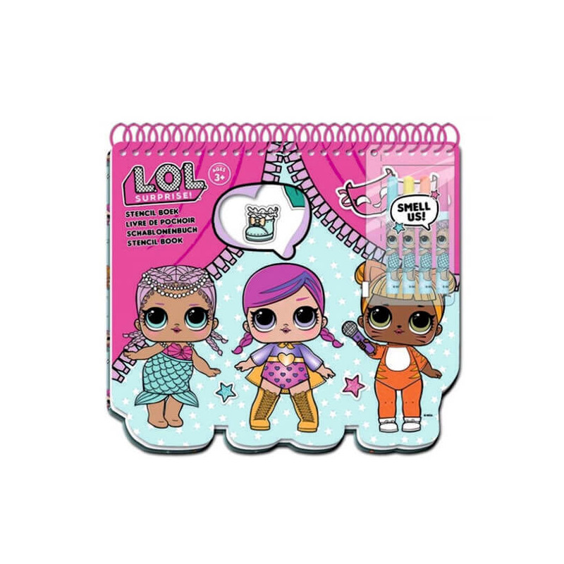 Imagen cuaderno con plantillas lol surprise