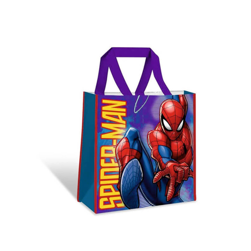 Imagen shopping bag 38x38x12cm spiderman