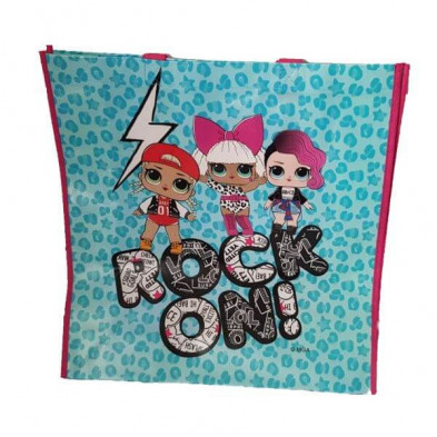 imagen 1 de bolso de compra lol rock on azul