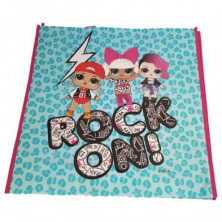 imagen 2 de bolso de compra lol rock on azul