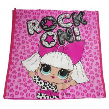 Imagen bolso de compra lol rock on rosa