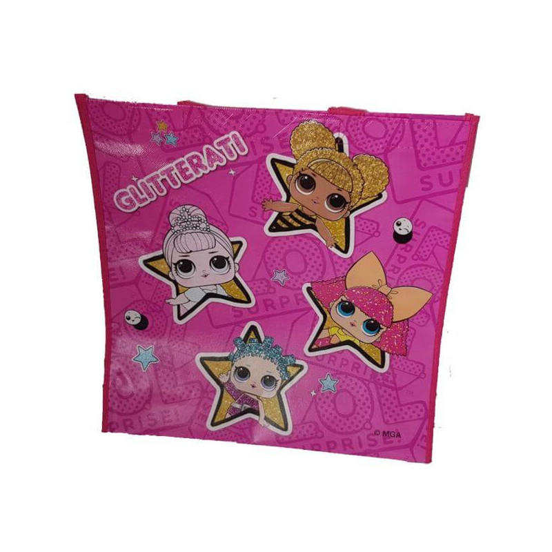 Imagen bolso de compra lol glitterati rosa