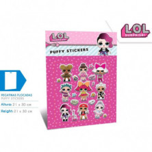 Imagen set 20 stickers puffy lol surprise