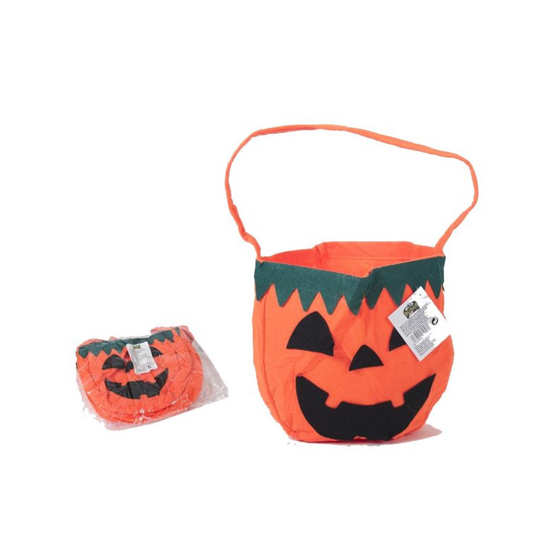 Imagen bolsa tnt calabaza halloween 28x43cm *hw*