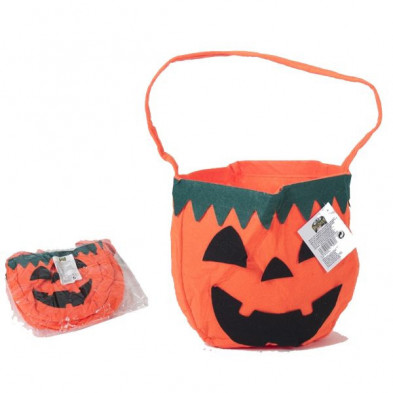 Imagen bolsa tnt calabaza halloween 28x43cm *hw*