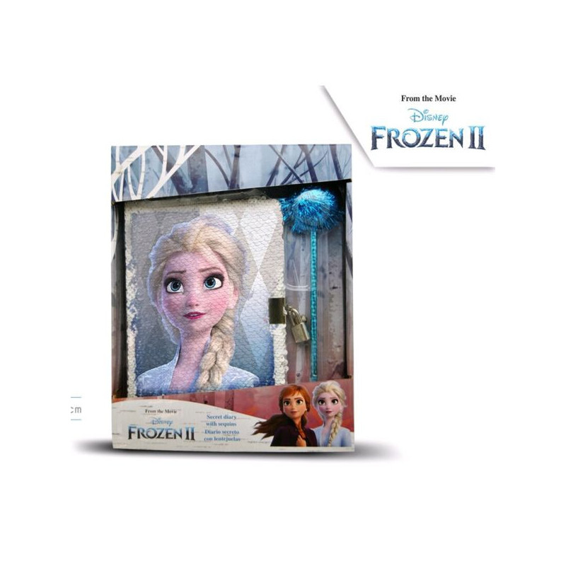 Imagen diario frozen 2 dequins con boligrafo