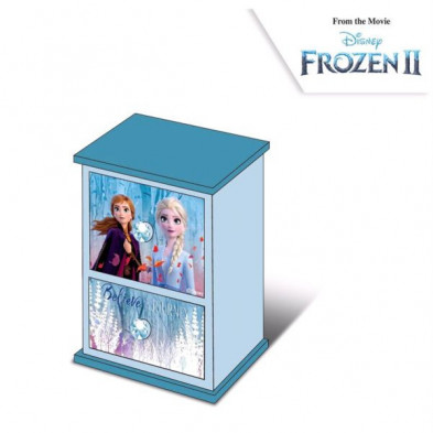 Imagen joyero de madera dos cajones frozen 2