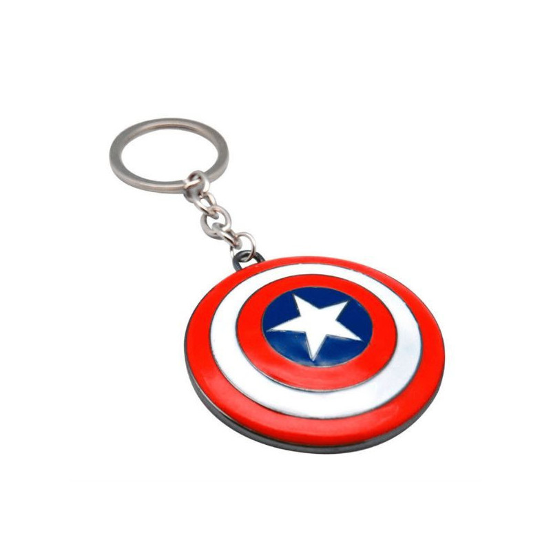 Imagen llavero capitan america escudo 3d 14x9